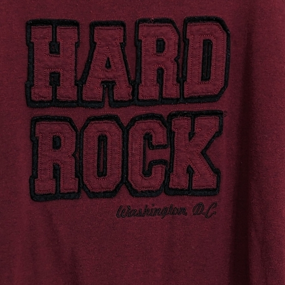 Hard Rock Cafe Women's Dark Red Sweater Washington DC Extra Large XL - Picture 5 of 7